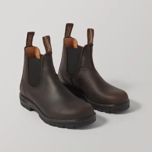 blundstone chocolate leather chelsea boots