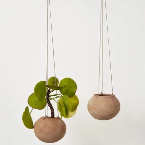 terracotta hanging planter set lata terracotta